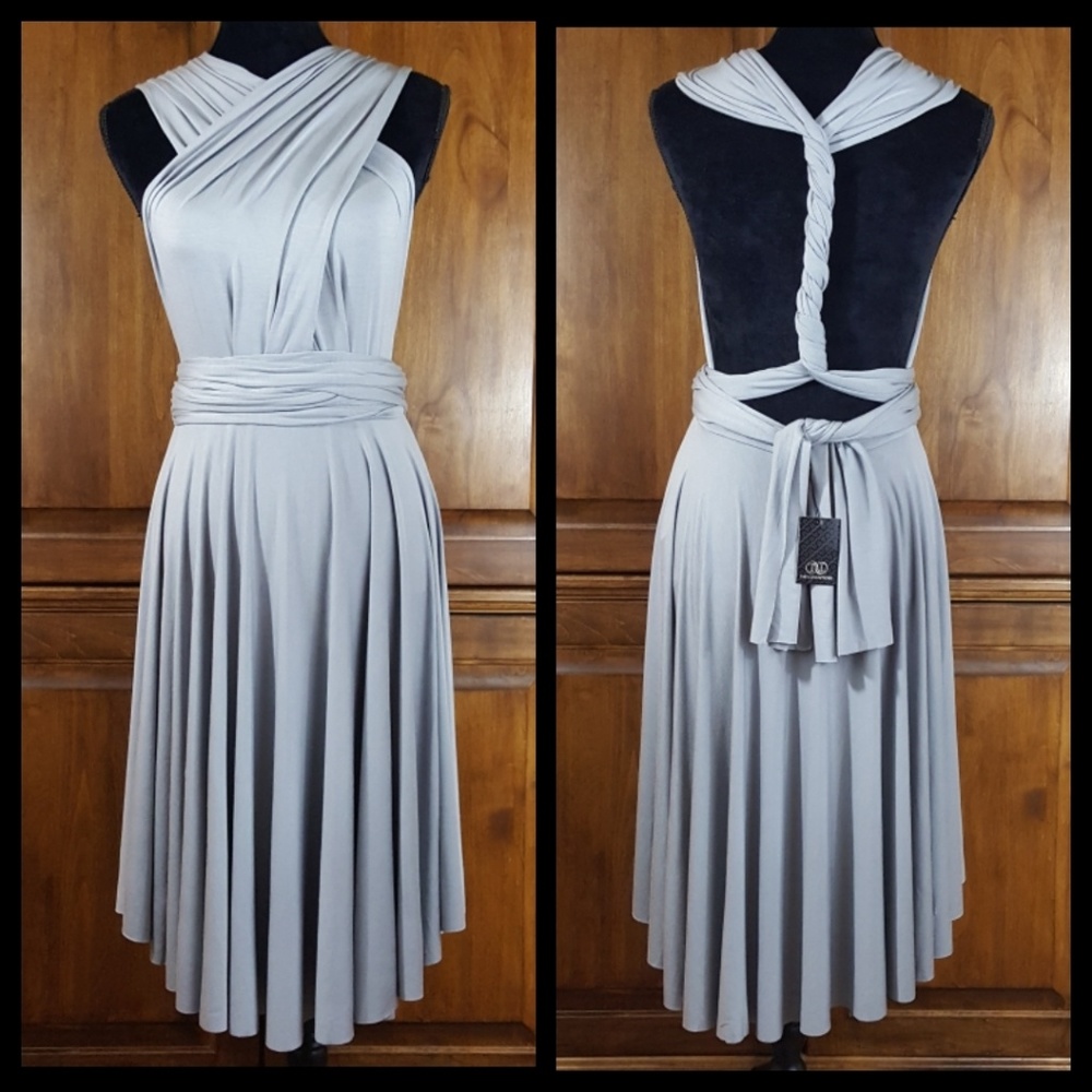 Tart Collections Gray Wrap Dress